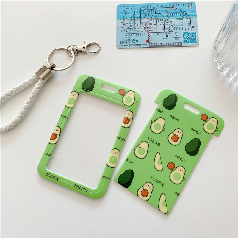 

School Supplies Cartoon Plastic Cards Protecting Holder for Women Men Business Bank ID Credit Card Holder Student Bus Card Cover