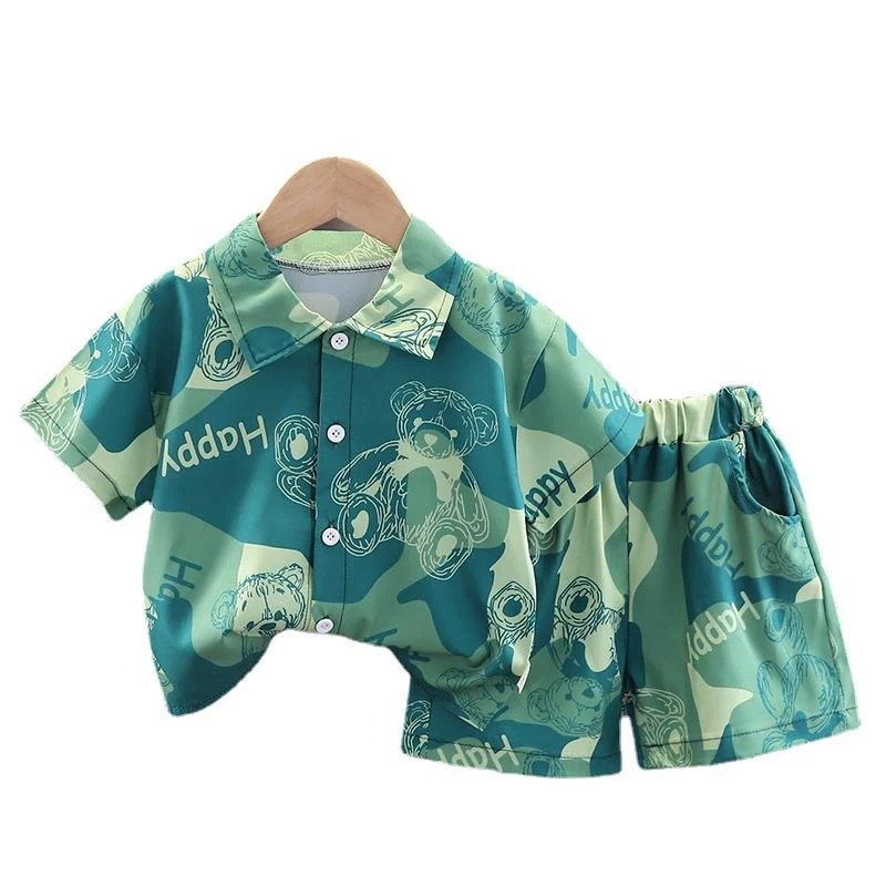 

New Summer Baby Clothes Suit Children Boys Casual Shirt Shorts 2Pcs/Sets Infant Outfits Toddler Sports Costume Kids Tracksuits