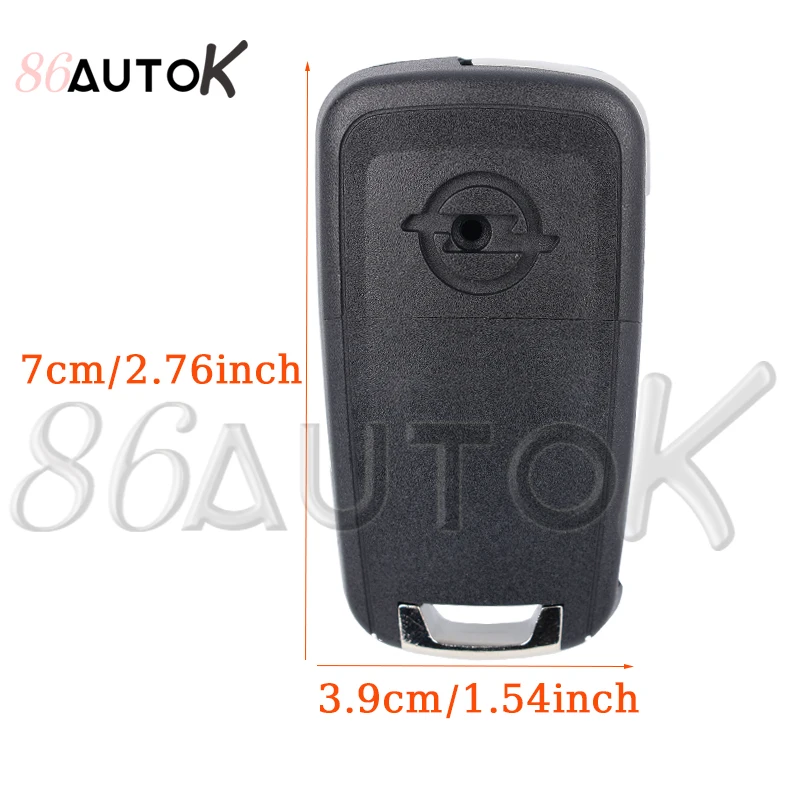 2 3 Buttons Folding Flip Remote Key Case for Opel Zafira Corsa Astra Vauxhall Vectra Omega HU100 Uncut Blade Car Key Fob Case 2