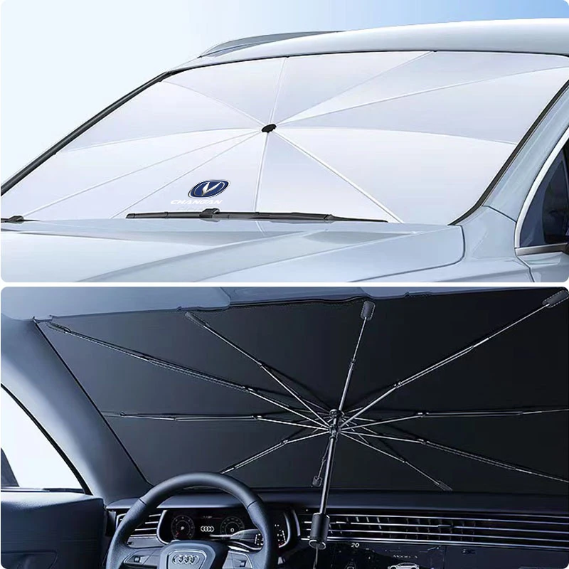 접이식 자동차 앞 유리 햇빛가리개 우산 보호대 파라솔, Changan Cs35 Plus Cs15 Cs55 Plus Cx75 Cs85 Cx70 Hunte Uni T 2023