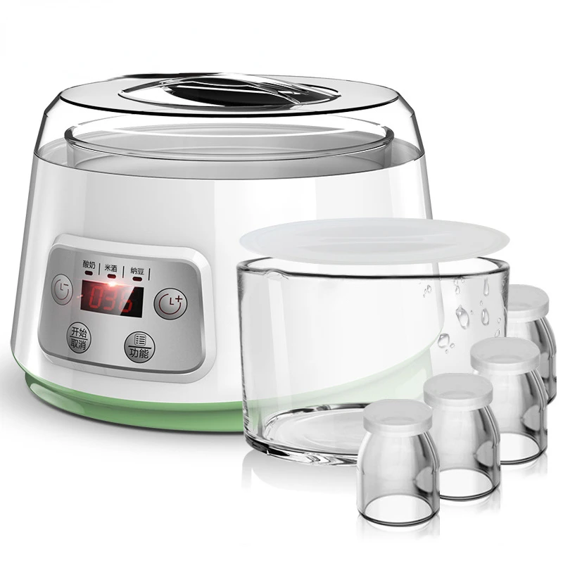 DMWD Mini Electric Yogurt Maker Automatic Leben Enzyme Fermenter Yoghurt Ceramic Container Cups Natto Rice Wine Ferment Machine