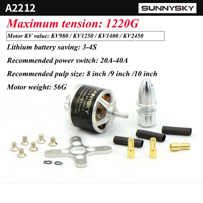 

Sunnysky A2212 KV980 KV1250 KV1400 KV2450 бесщеточный моторный Планер для серферов/Аксессуары для рыболовных приборов семейная Банановая головка A2208