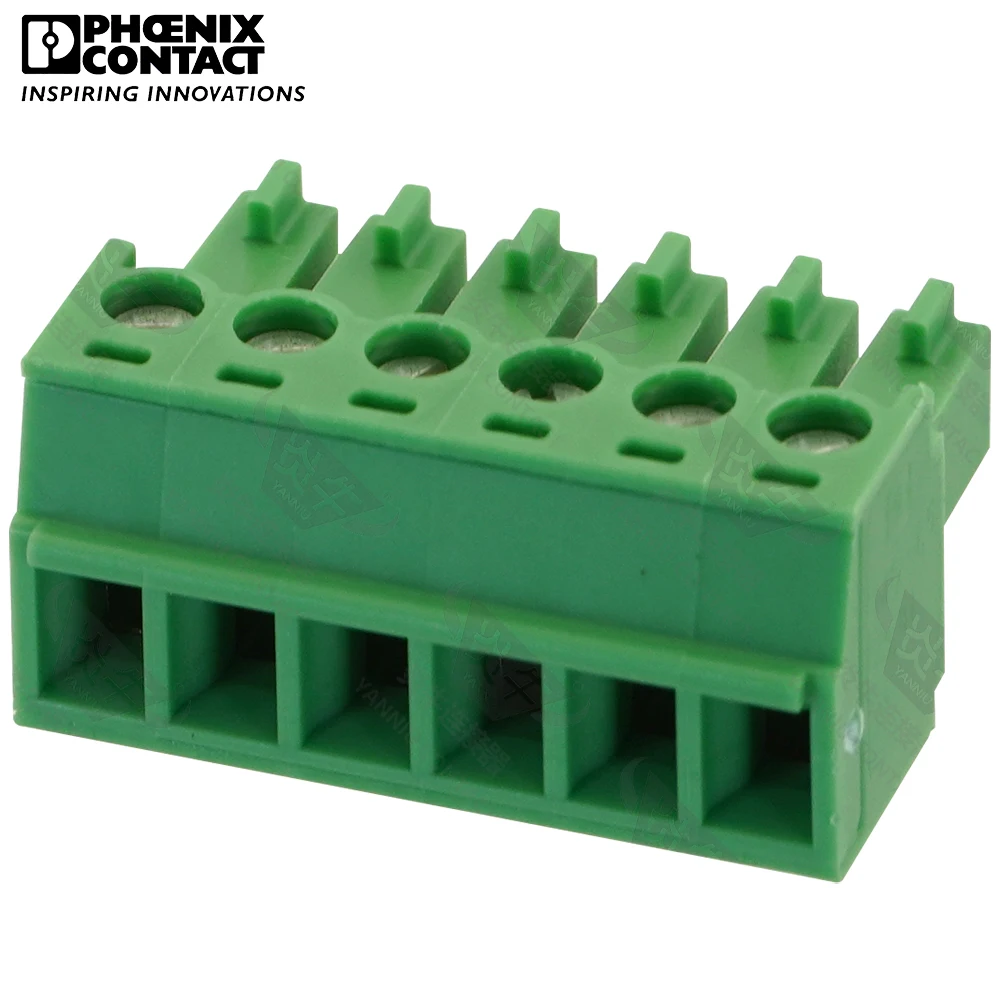 

1Pcs 3.81mm Original Genuine Phoenix Contact Connector PCB Pluggable PLUG-IN Terminal Block 6 Pin MC 1.5 ST 3.81 1803617 8A 160V