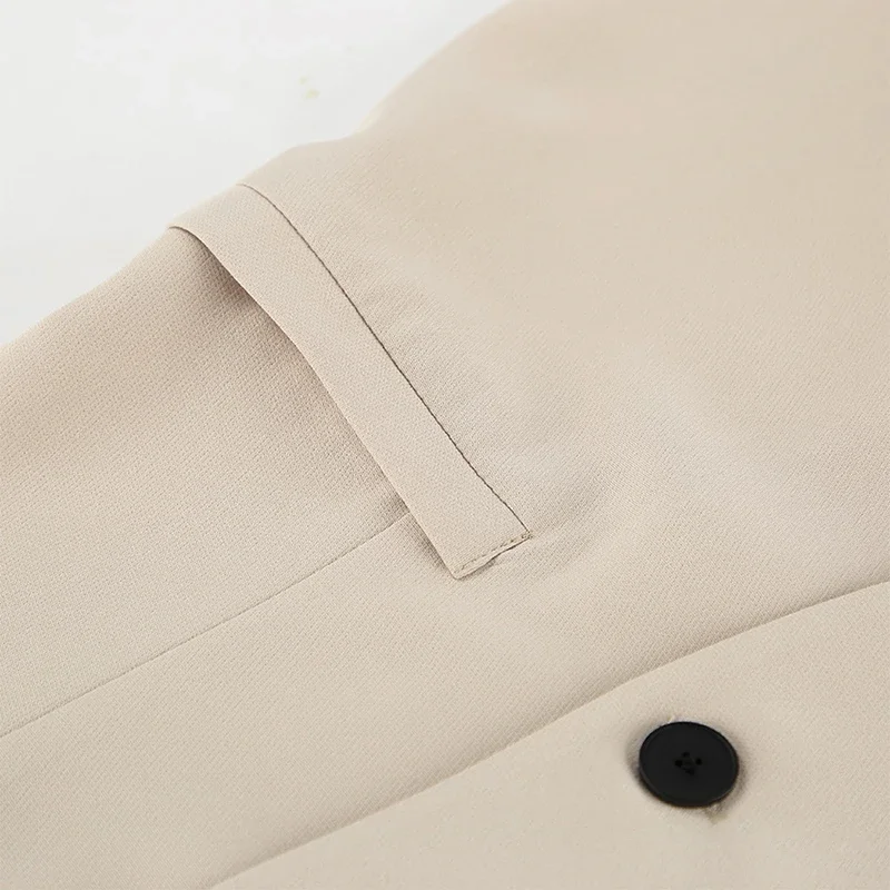Elegant Waistcoat Pants Set For Women 2 Pieces Single Breasted Tank Wide Leg Trousers 2025 Spring Summer Lady Commute Outfits