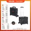 VEVOR Foldable Utility Shopping Cart Folding Portable Crate Handcart with Telescope Handle Wheels for Travel Office Garden Use 1