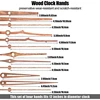 Y9RE Wood Clock Hands Mechanism with Hooks Clock Movement Replacement Kit for Clock 6