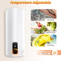 Chauffe-eau sans réservoir 60L avec affichage numérique, entièrement automatique, étanche, chauffage rapide, économie d'eau, gain de place 6