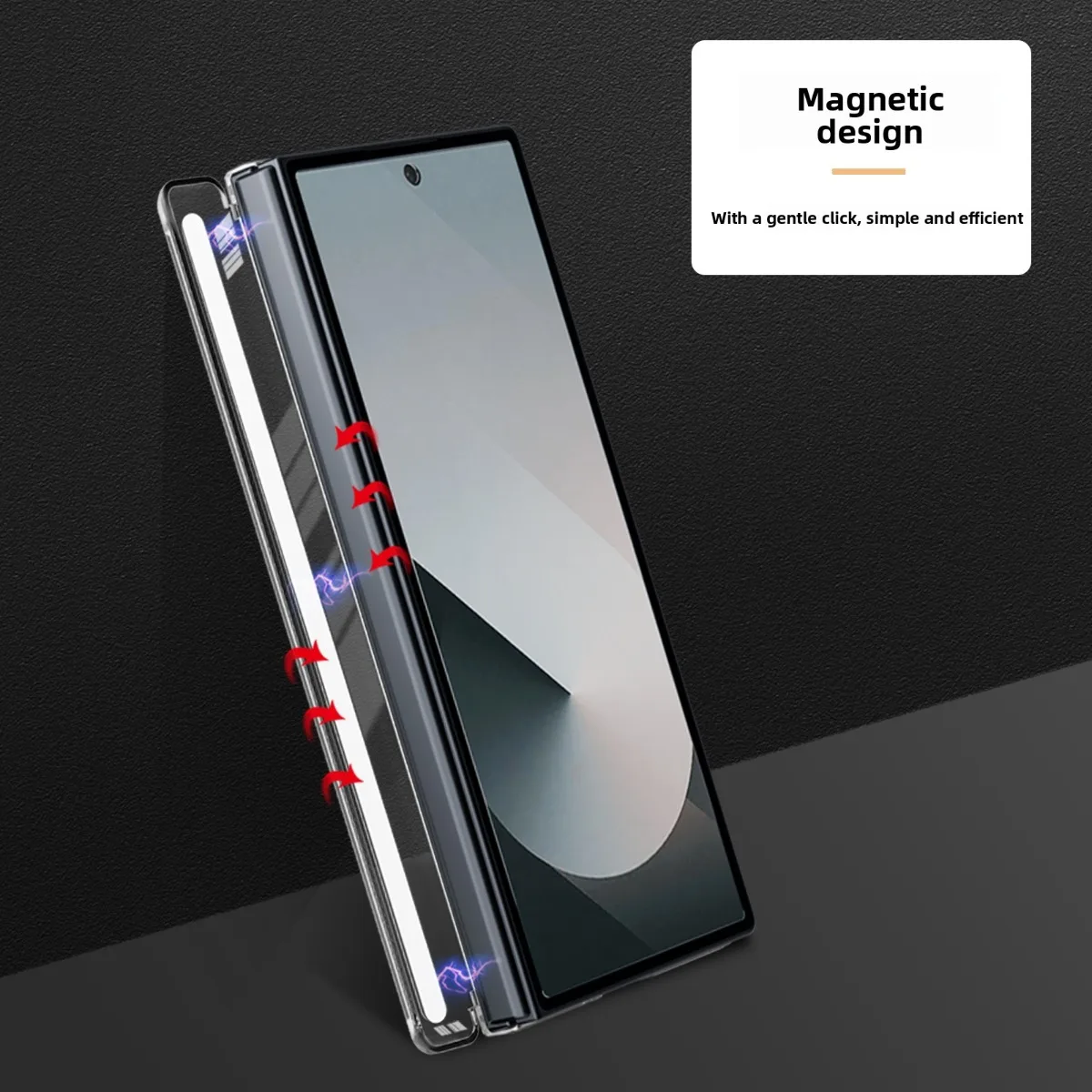 360° Transparent Rotating Holder with Magnetic Attraction - Protective Phone Shell