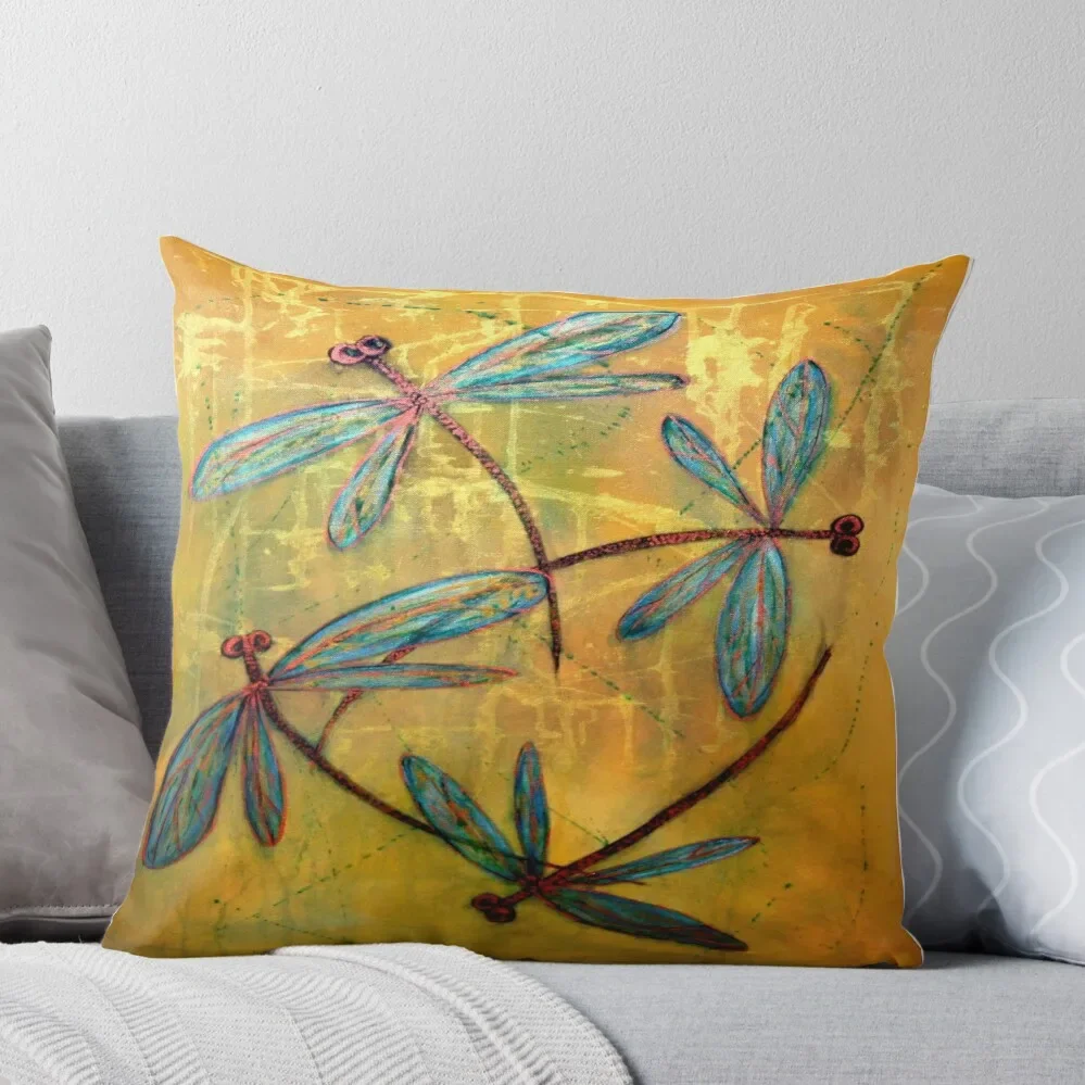 

Dragonfly Haze Throw Pillow pillows decor home Bed pillowcases Sofa Decorative Covers