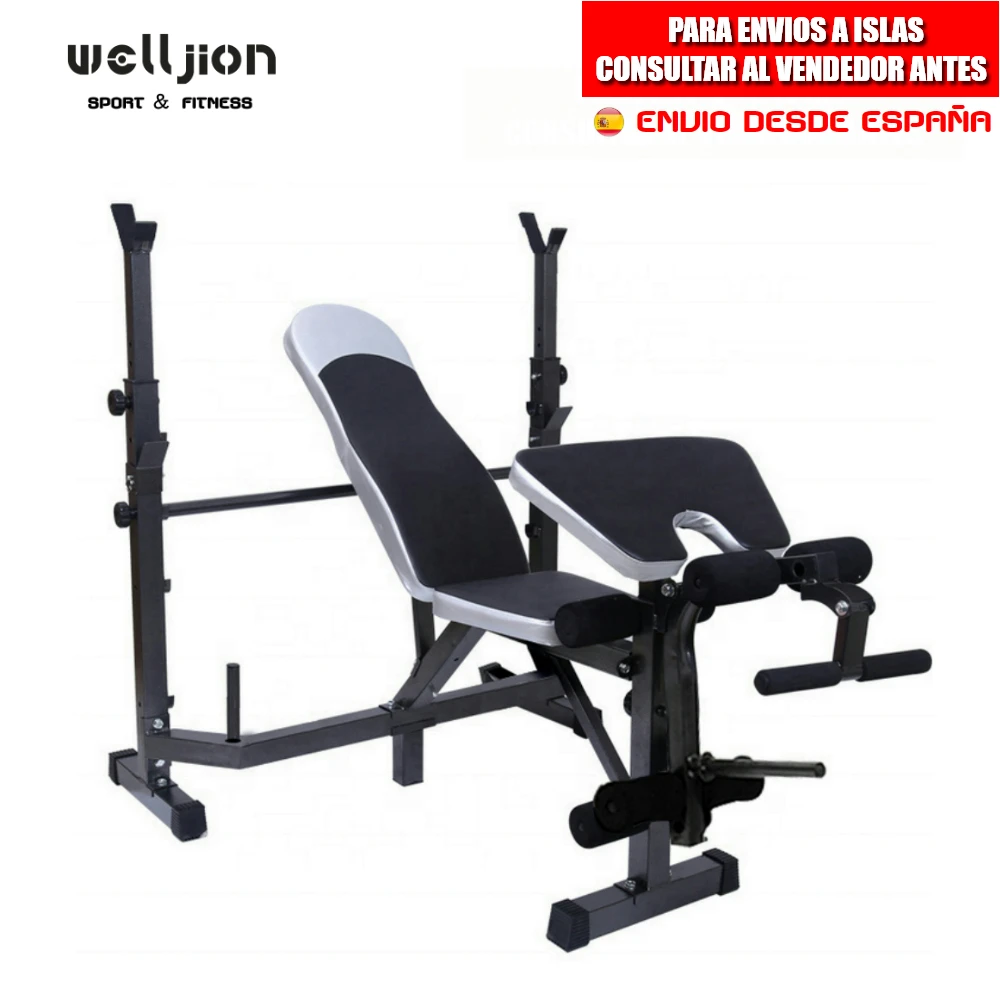 Abdominal Bench, Adjustable, Folding, With Weight Rack, Musculation