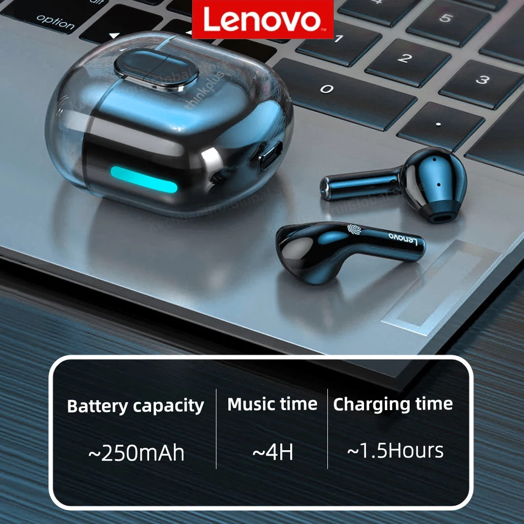 Original Lenovo LP12 TWS Wireless Bluetooth 5.3 Earphones HiFi Stereo Headset Sports Headphones Touch Control Earbuds With Mic