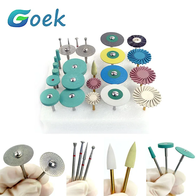 24pcs/set Dental Grinding Or Polish Zirconia Lithium Disilicate Popular