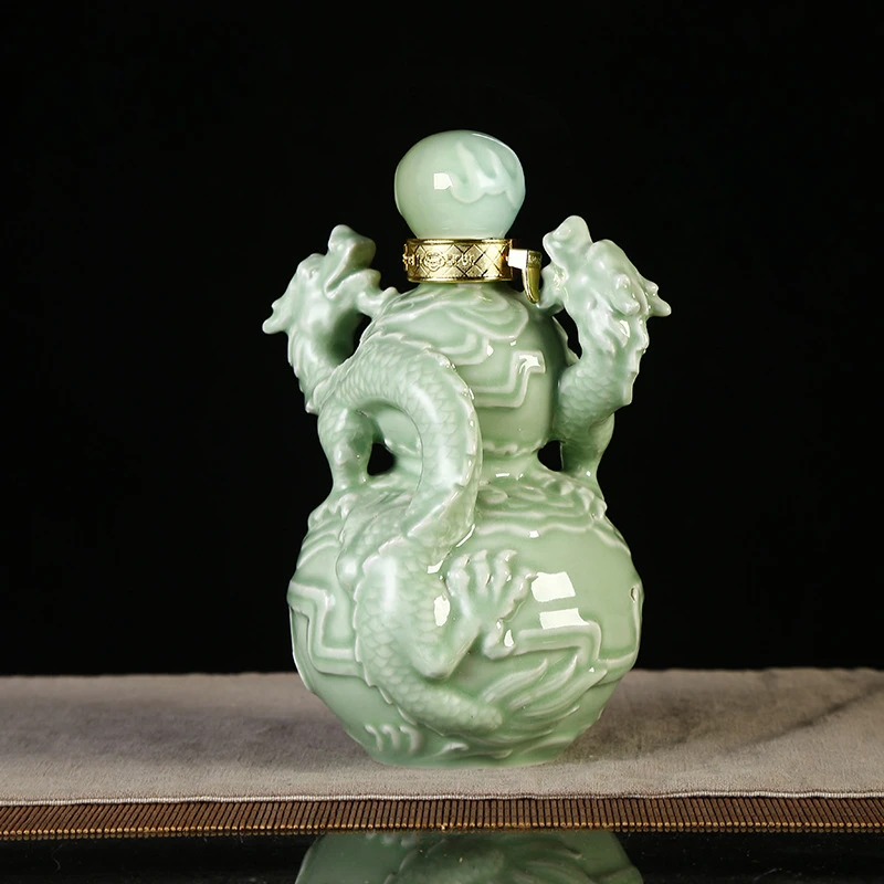 세라믹 빈 와인 병, 간단한 가정용 주방 바 세트, 진주와 함께하는 크리에이티브..