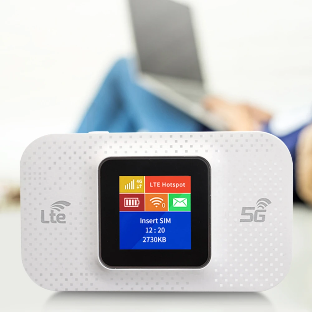 Portable 4G LTE WiFi Router and Mobile Hotspot with SIM Slot and Repeater Functionality