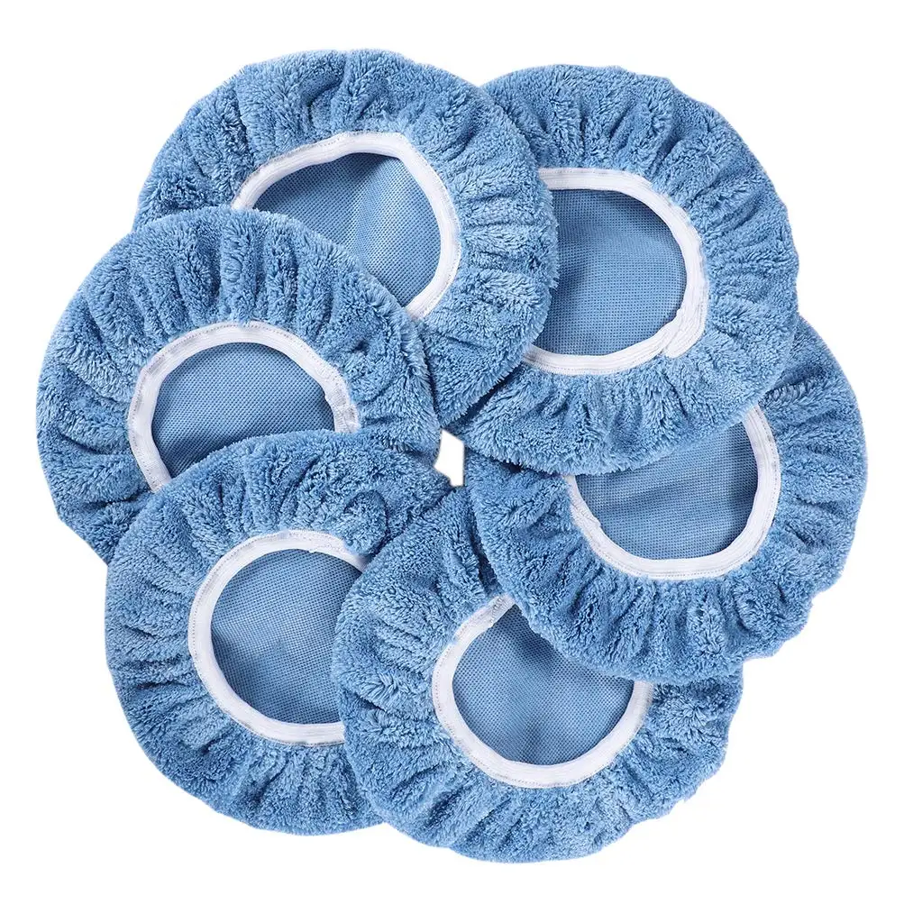18-Pack Polishing Bonnet Pads - 8-9 Inch Microfiber Buffer Pads For Car Polishing & Waxing