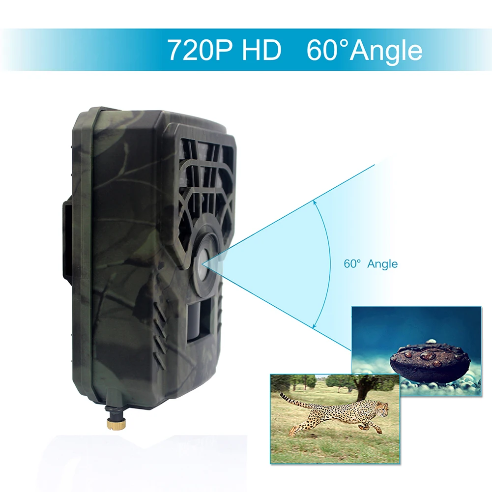 Hunting Camera Photo Trap Night Vision Tracking Camera PR300C 5MP Wildlife Trail for Family Outdoor Camping Accessories