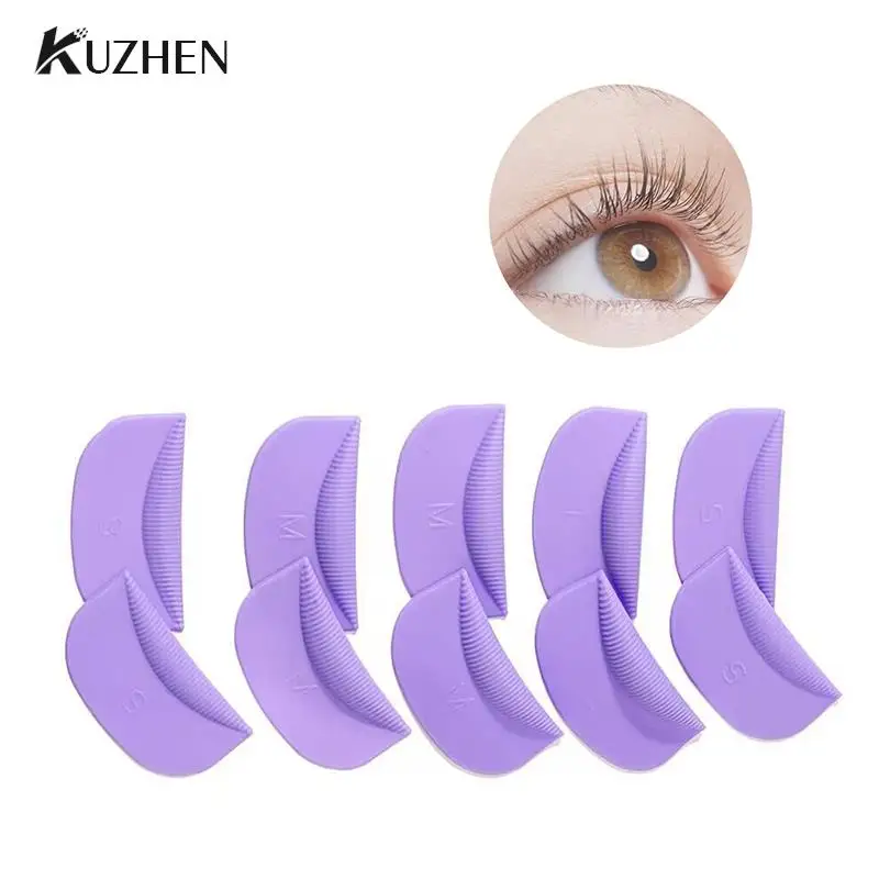 

4/5 Pairs Eyelash Perming Pads Silicone Eyelashes Perm Curler Reusable Lash Lift Shield Pads Lash Lifting Rods And Glue Gel