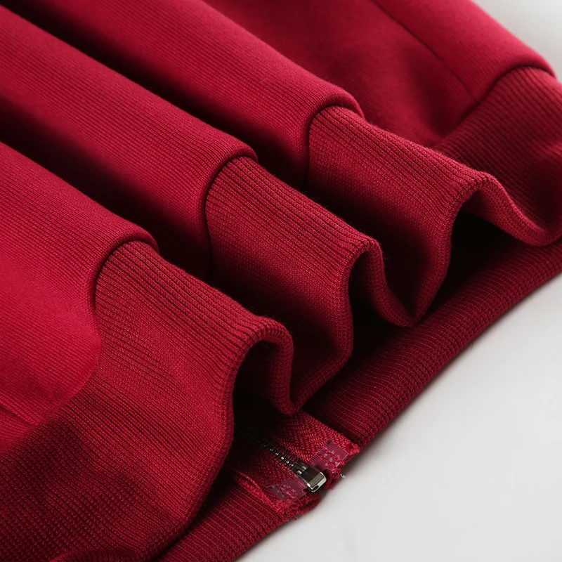 Sudadera con capucha y ribete de piel Y2K con estampado de letras rojas, abrigo con cremallera y bolsillo para mujer, ropa de calle de invierno de los 90, ropa de abrigo vintage