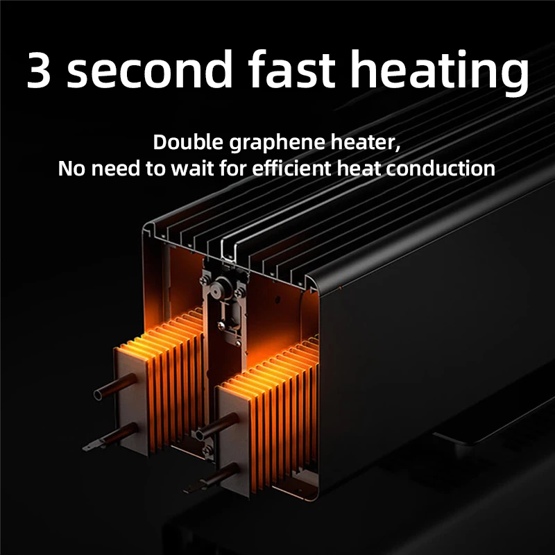 Xiaomi Graphene Electric Heater Smart Baseboard Heater Fireplace Household 2200W With Humidify Antibacterial IPX4 Waterproof 3 Xiaomi Graphene Electric Heater Smart Baseboard Heater Fireplace Household 2200W With Humidify Antibacterial IPX4 Waterproof 3