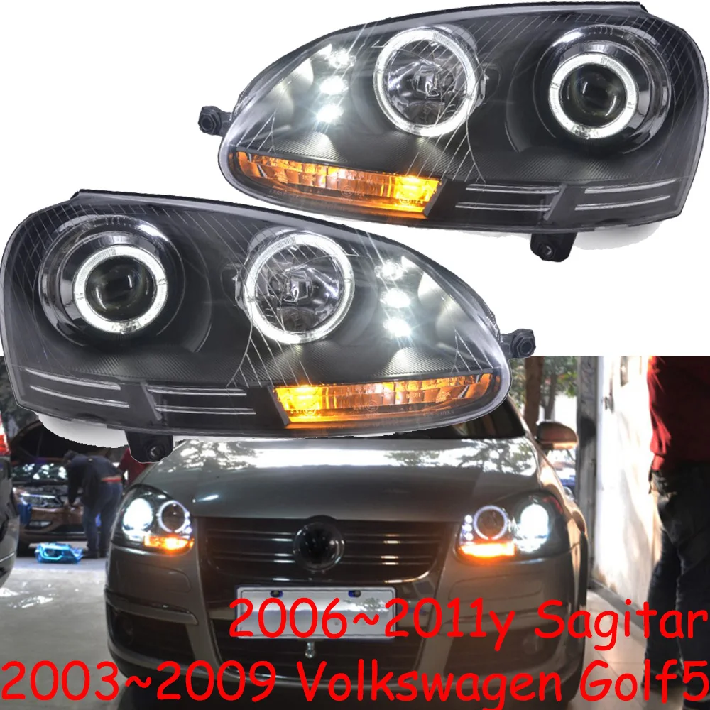 

TaiWan car bumper Sagitar headlamp for Volkswagen Jetta Golf5 headlight car accessories head lamp for VW Golf5 fog light