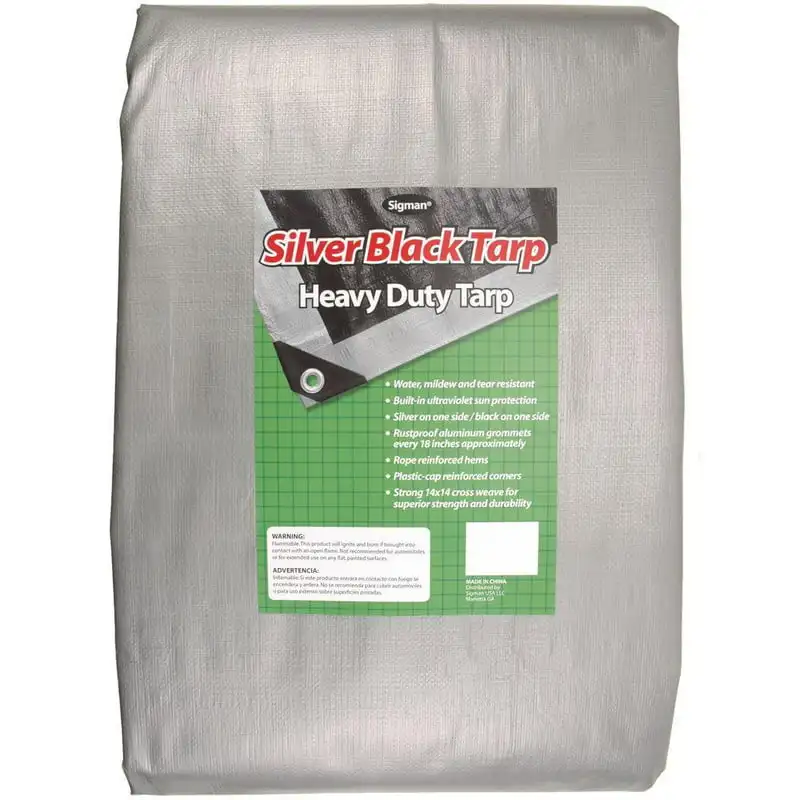 

12' x 20' Silver Heavy Duty Tarp