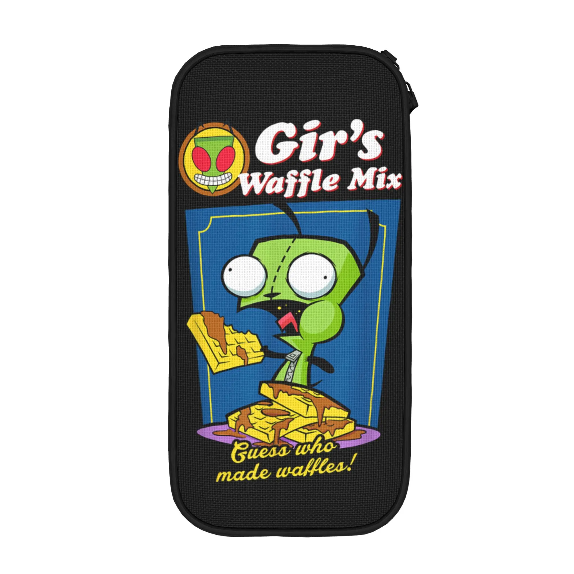 Fun Invader Zim 귀여운 GIR 연필 케이스 연필 케이스 학생용 펜 박스 대용량 가방 학교 용품 선물 문구