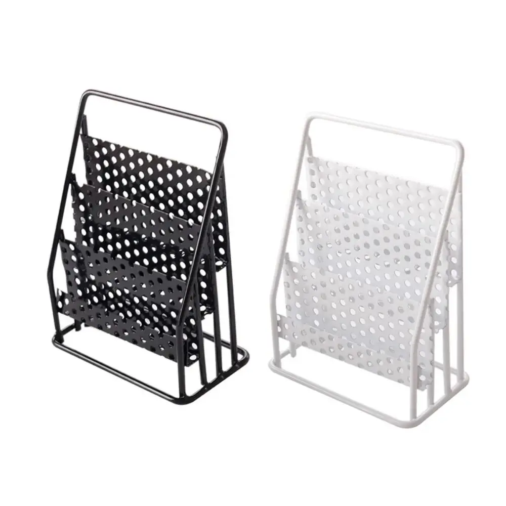1:12 Scale Dollhouse Iron Storage Rack Bookshelf Display Newspaper Shelf Miniature Newspaper Rack Daily Decoration Pretend Play