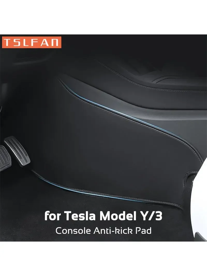 자동차 전면 문짝 스피커, 자동차 인테리어 액세서리 커버 트림, 실버 ABS 인테리어 몰딩, BMW 5 시리즈 F10 2011-2013, 2 개 8 테슬라 모델 3 Y용 센터 콘솔 양측 패널 안티 킥 패드, 방어 프로텍터, PU 가죽 스티커, 풋 커버, 자동차 액세서리