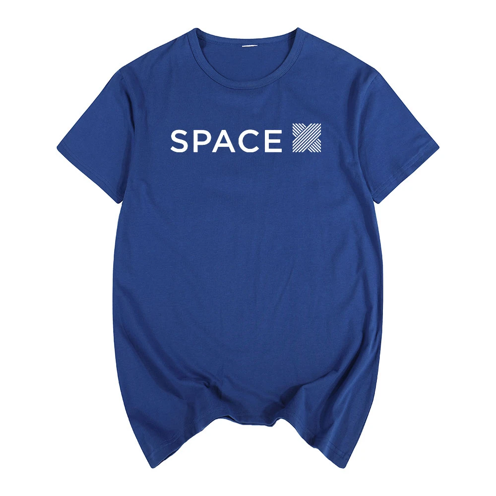

spacex Elon Musk Dragon Falcon 9 rocket engine Summer print T-shirt Cotton Men T shirt New women TEE