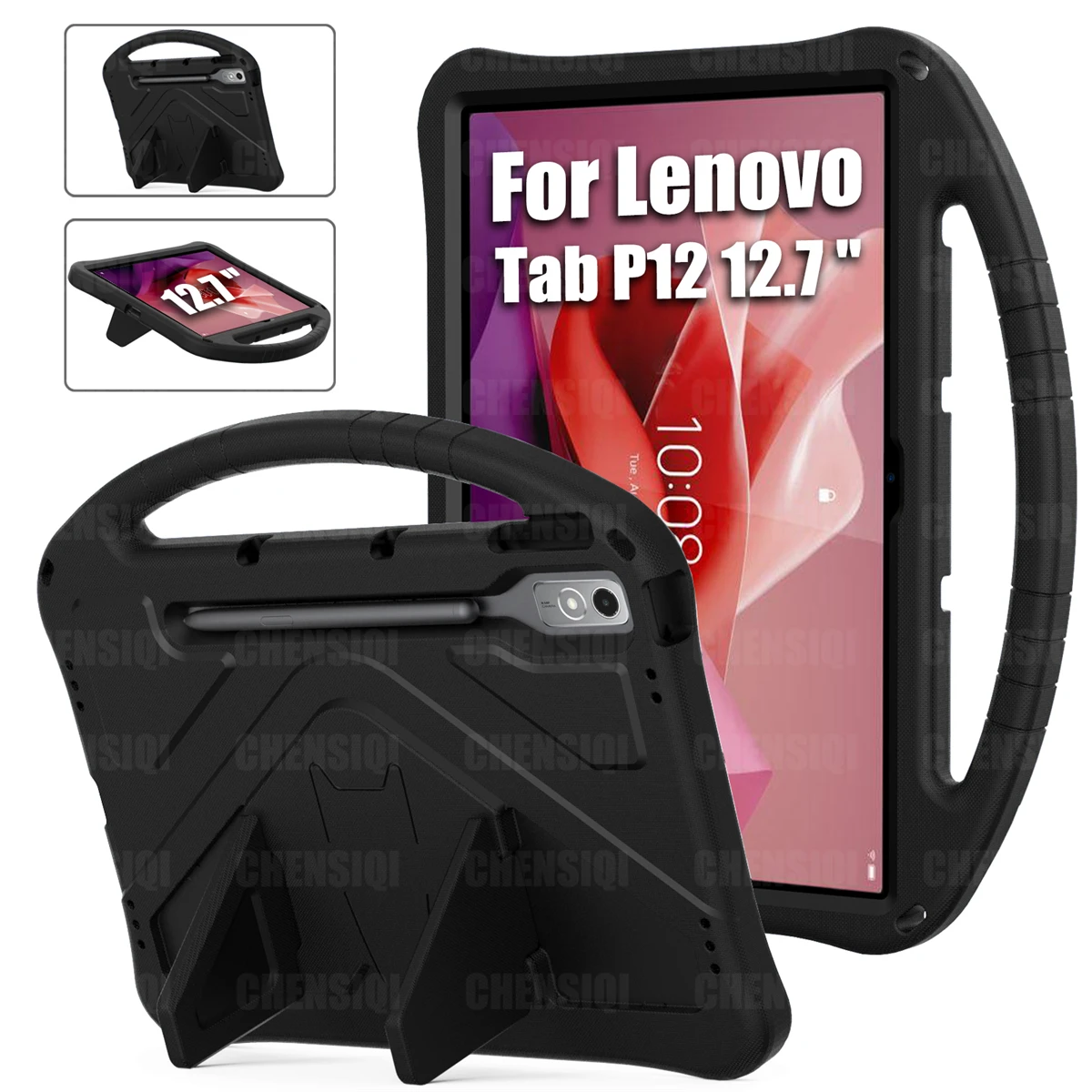 Per Lenovo Tab P12 (12.7 Pollici) 2023 Rilasciato Custodia Per Bambini Eva Supporto Anti-Caduta A Tutto Tondo Tenuto In Mano Per Lenovo Tab P12 12.7 "