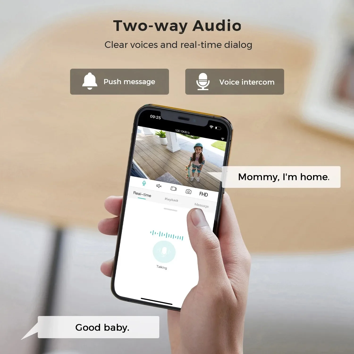 Mini PTZ Wifi Camera 4MP 2K ICsee Surveillance Camera 5X Digital Zoom HD Night Vision Human Detection Home Security Protection 4