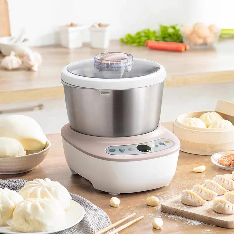 

5L Household Stand Mixer, Dough Kneading Machine, Dough Mixing, Machine Intelligent Timing, Stainless Steel Food Mixing Machine.