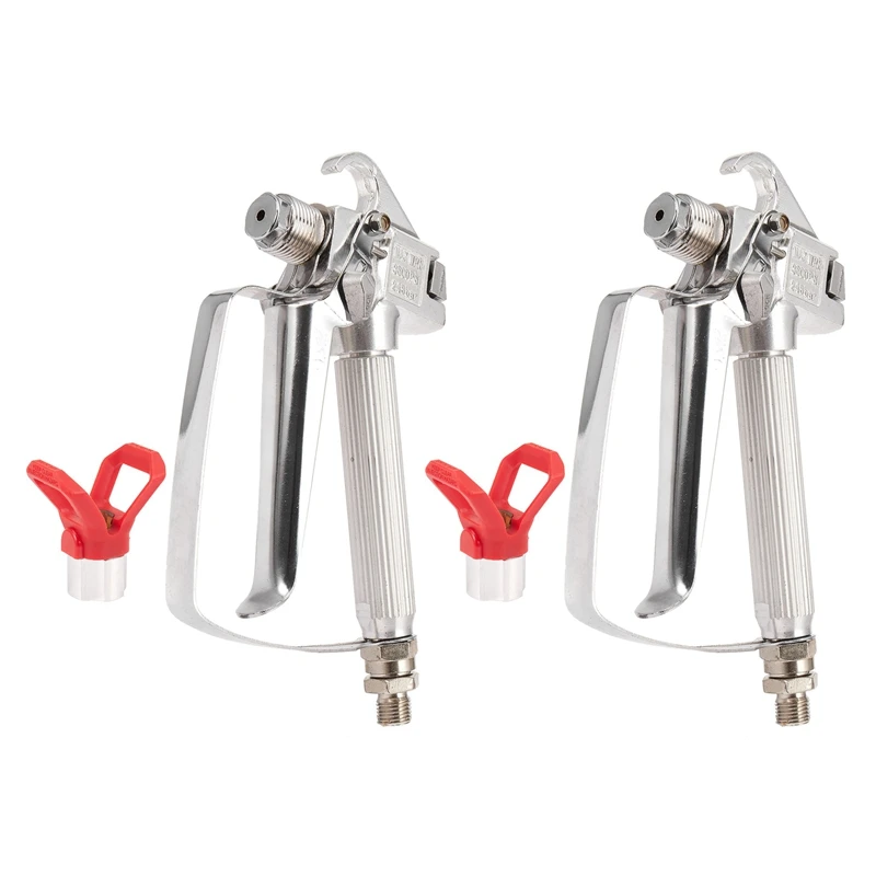 

Hot 2X 3600PSI Airless Paint Spray Gun With Nozzle Guard For Wagner Titan Pump Sprayer And Airless Spraying Machine