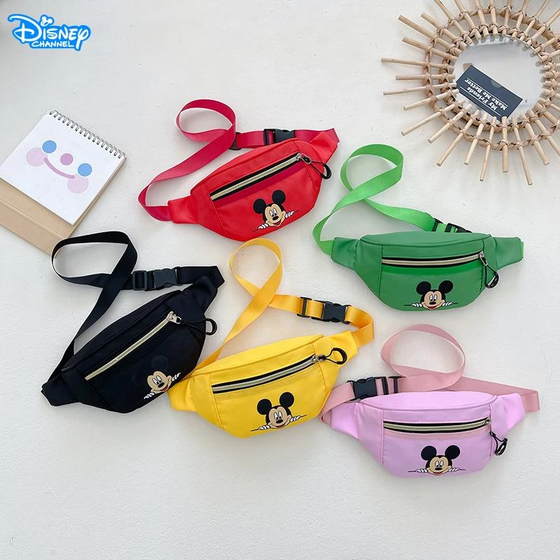 Riñonera de Disney para niños y niñas, bolso de con dibujos animados de bolso de pecho sólido bebé, monedero para exteriores, riñonera de plátano, 2022| | - AliExpress