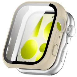 Premium Tempered Glass Screen Protector with Hard PC Bumper and Case - Accessories for Huawei Watch Fit/Pro Series (Starlight)