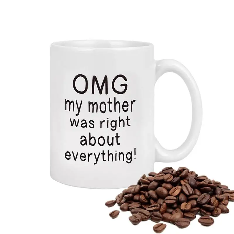 

Mom Creative Print Ceramic Coffee Mugs Home Party Beer Drink Juice Cola Cups Handle Milk Mug For Mother's Day