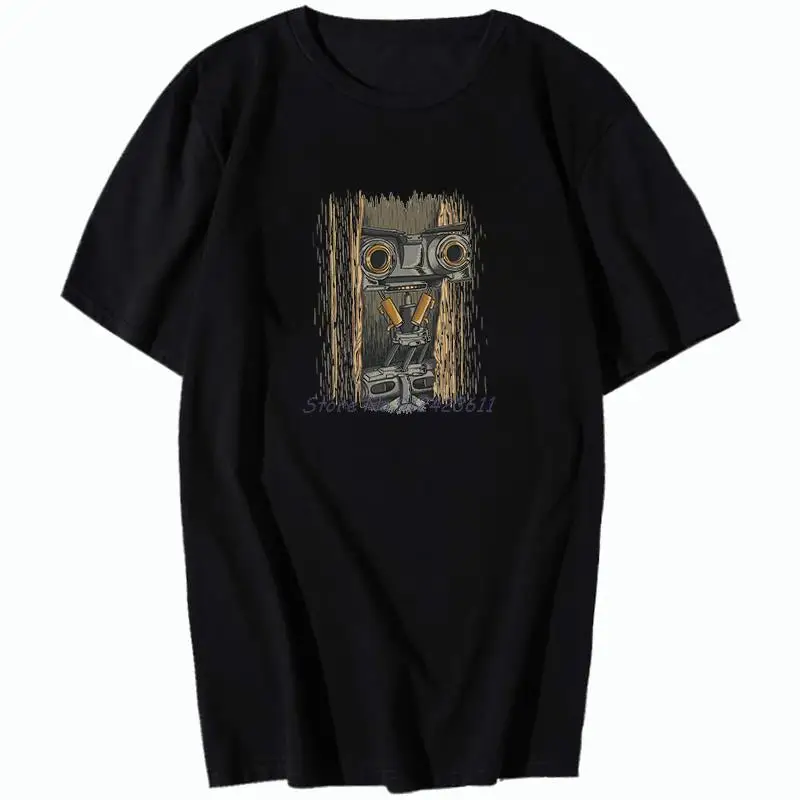 Johnny Number 5 Short Circuit Alive Lebt Nummer Robot Magliette Grafiche Vintage Magliette Estive A Maniche Corte Abbigliamento Uomo