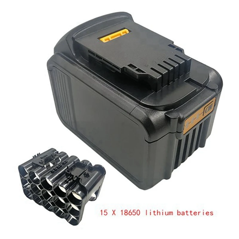 3X DCB200 15X18650 Li-Ion Battery Plastic Case Housing for Dewalt 18V 20V DCB203 DCB204,lithium battery,battery pack,battery accessories