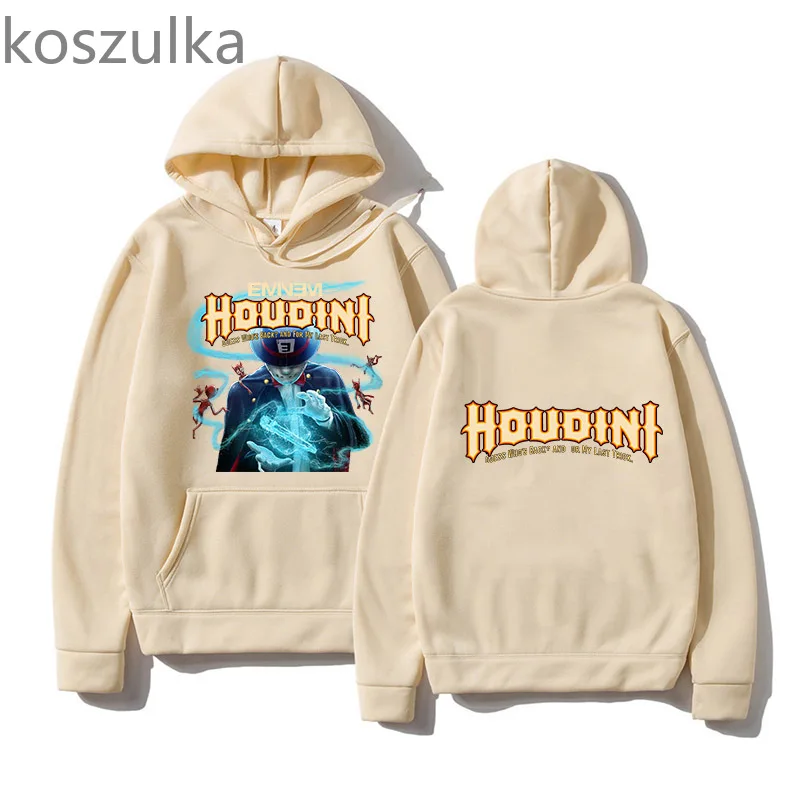 Eminem New Song Houdini Hoodies Hip Hop Sweatshirts Long Sleeve Men/Women Hooded Pullovers Winter Clothes Harajuku Streetwear