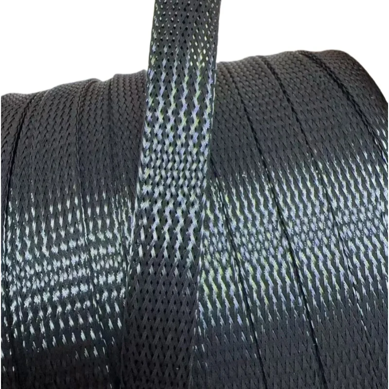 100m Nylon Braided Mesh Tube - Colorful Anti-Wear Protective Netting