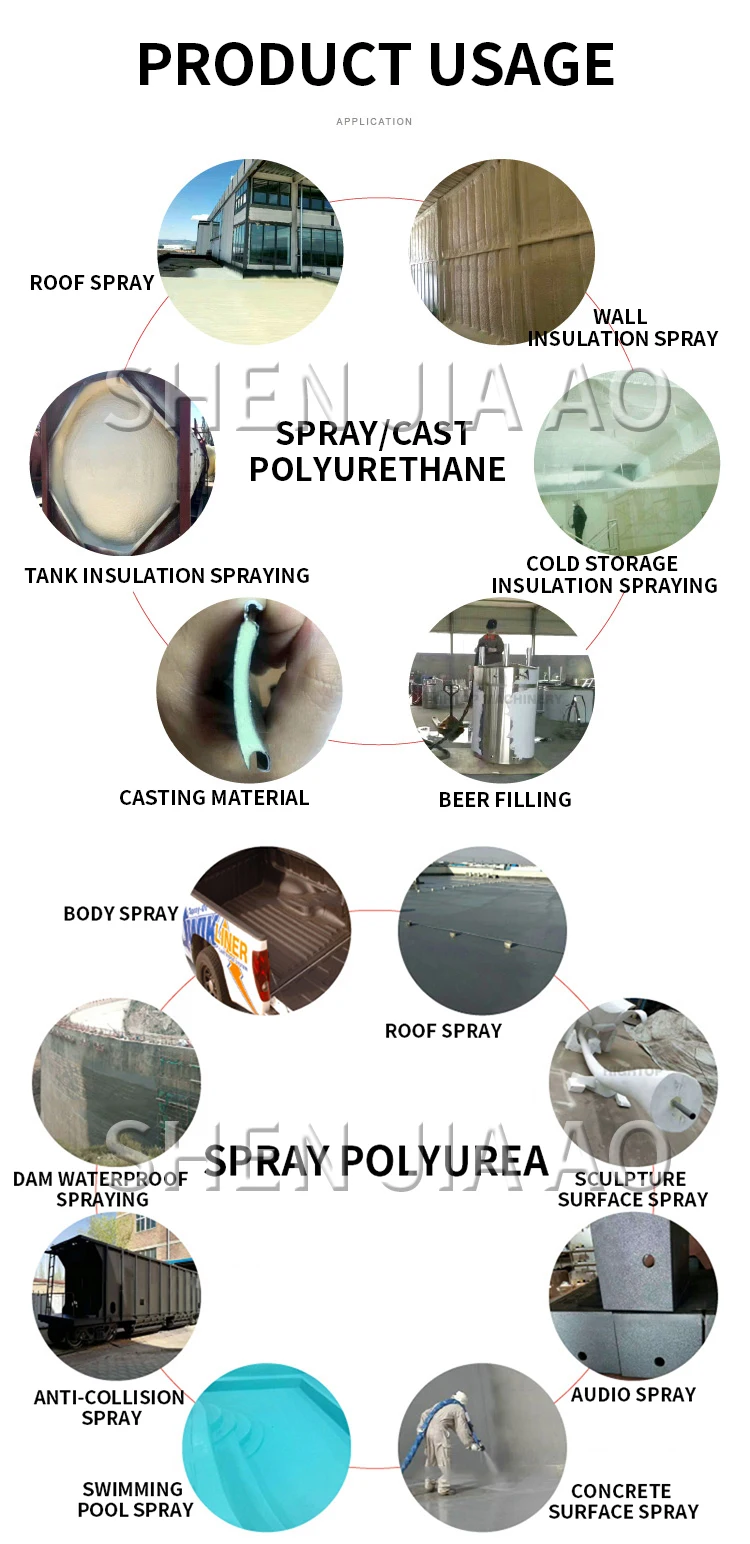 Polyurethane PU Foam Hose Heating Hose Heater Pipe 15 Meters for Graco Spray Mac