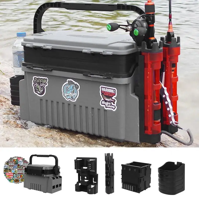 Amazon.co.jp: ツールボックスタックルボックス厚い大型魚バケツ