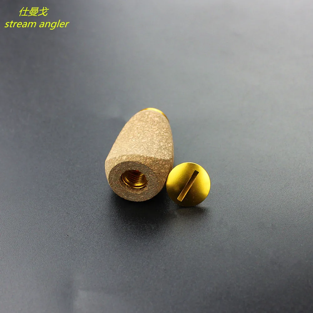 Fishing Tackle Accessory Cork Wood Knob Soft Lumber Baitcast Fishing Reel Accessories Suitable For D S Black And Gold Lid 10g