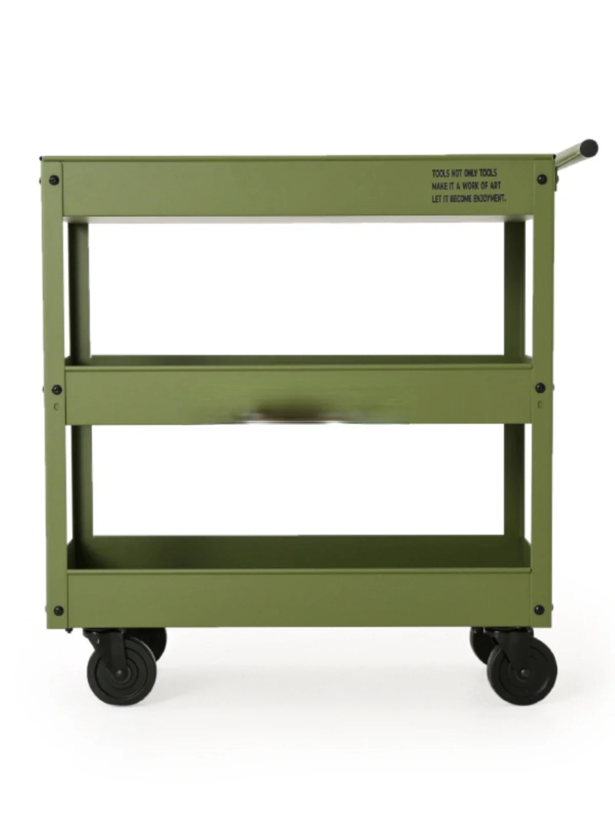 

Light Luxury Ins Style Coffee Shop Book Green Plant Household Movable Storage Trolley