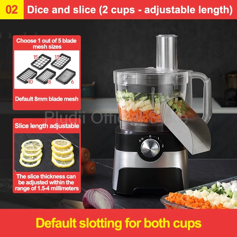 آلة تقطيع الخضراوات الكهربائية 600 واط متعددة الوظ...