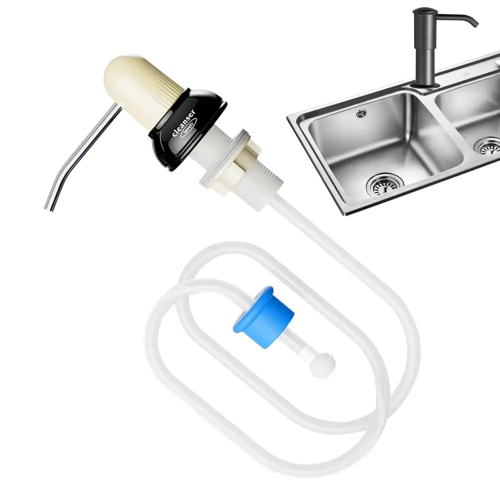 Description Picture 2 of itemSoap Dispenser Extension Tube Kit Kitchen Sink Liquid Soap Dispenser Bathroom Lotion Detergent Hand Press Pumps