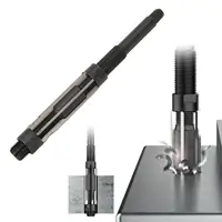 Adjustable 6-Flute Reamer Set - 64mm Length, 9SiCr, 19-21mm Adjustable Range Hand Chuck Tool 2