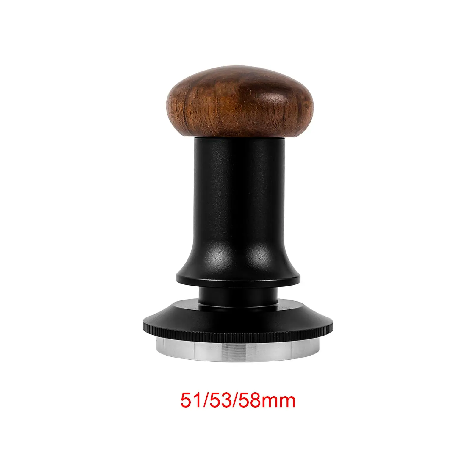 

Coffee Tamper Walnut Wood Constant Pressure Flat Base Press Tool for Espresso Machines Cafe Restaurants Coffee Grounds Accessory