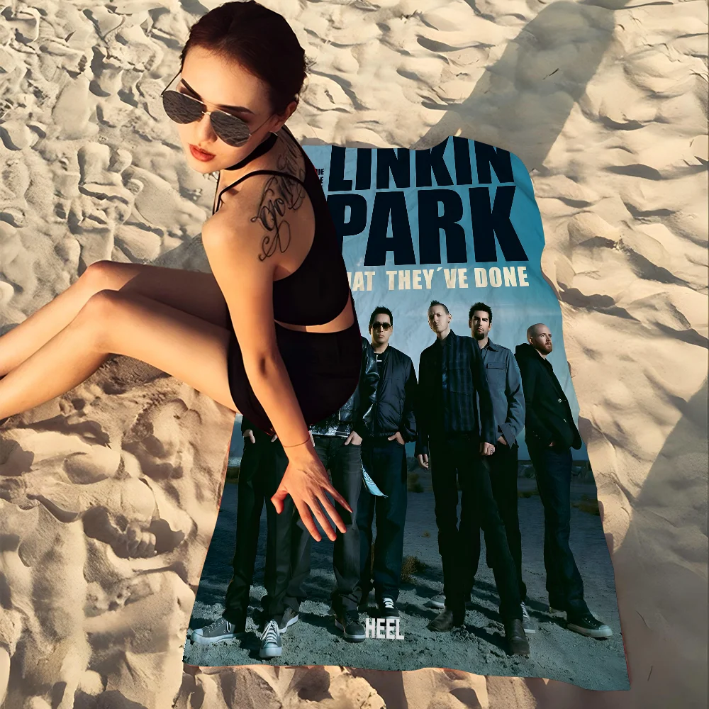 Band L-Linkin Cool P-park Big Microfiber Beach Towels Quick Dry Towel Sand Beach Towels Pool Towel for Travel Swim Pool Yoga 3