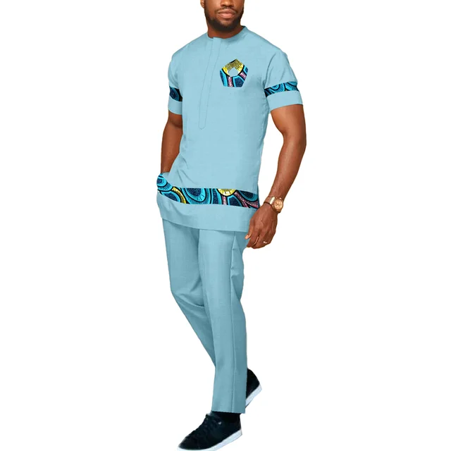 Ebuka Short Sleeve Dashiki Outfit - Image 4